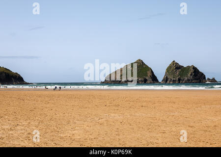 Holywell Bay Beach, Cornwall, Angleterre, Royaume-Uni Banque D'Images