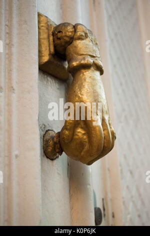 Ancien bouton de porte close up Banque D'Images