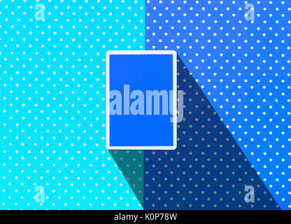 Cartes à jouer avec l'arrière-plan coloré en tête Banque D'Images