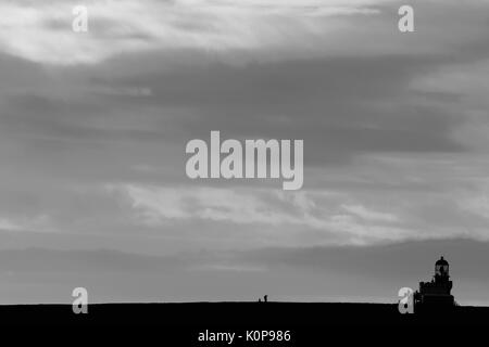 Le phare sur les brough de birsay Banque D'Images