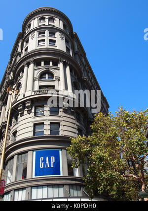 Magasin GAP à Powell et Market Sts, n San Francisco, Californie, États-Unis Banque D'Images