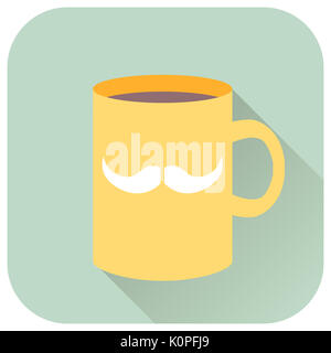 Tasse de moustache Banque D'Images