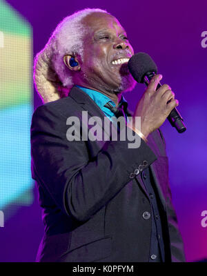 Billy Ocean effectue live au Festival de retour à Perth, en Écosse avec : Billy Ocean Où : Perth, Royaume-Uni Quand : le 23 Juil 2017 Credit : Alan Rennie/WENN.com Banque D'Images