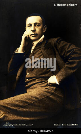 Sergey Rachmaninov Vassilievich à un jeune âge. Pianiste et compositeur russe, 1 avril 1873 - 28 mars 1943. Banque D'Images