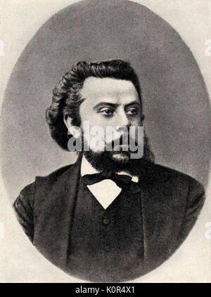 Modeste Petrovitch Moussorgski - portrait. c.1872. Compositeur russe, 21 mars 1839 - 28 mars 1881. Banque D'Images