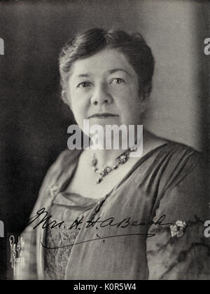 Plage, Mme Henry également connu sous le nom de Amy Marcy Beach. Pianiste et compositeur américain 1867-1944 . Banque D'Images