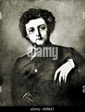 Georges Bizet - portrait du compositeur français à la Villa Médicis à l'âge de 25 ans, c. 1860. 25 octobre 1838 -3 juin 1875. Par Giacomotti Banque D'Images