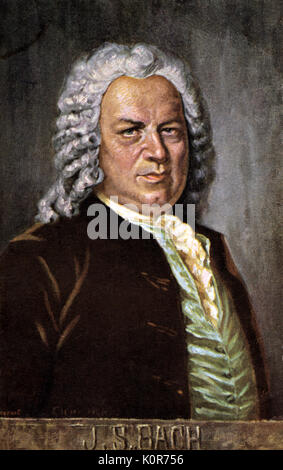 Portrait de Johann Sebastian Bach compositeur allemand et organiste, 1685-1750 Banque D'Images