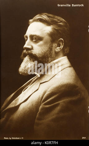 Granville Bantock- portrait. Compositeur français (1868-1946). Banque D'Images