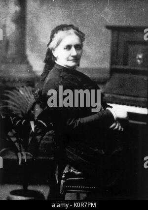 SCHUMANN, Clara au piano (1819-1896) Banque D'Images