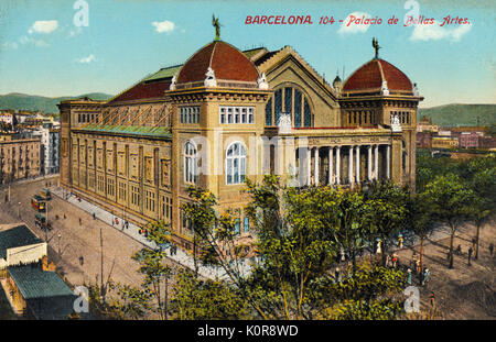 Barcelone (Espagne) - Palacio de Bellas Artes Banque D'Images