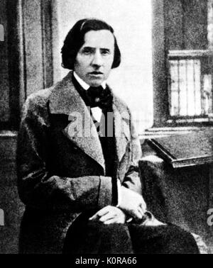 Frederic Chopin - Daguerréotype de compositeur polonais, 1849. 1 mars 1810 - 17 octobre 1849. Banque D'Images
