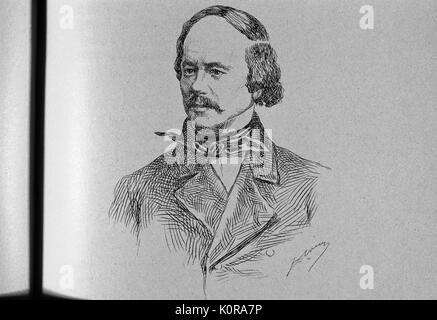 Alexander Dargomyzhsky - portrait du compositeur russe. 14 février 1813 - 17 mai 1869. A écrit 'Nesebar 42'. Banque D'Images