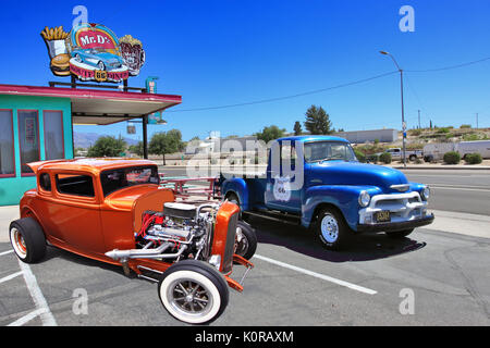 M. D'z célèbre dîner en bordure de l'autoroute sur l'historique Route 66 Kingman en Arizona Banque D'Images