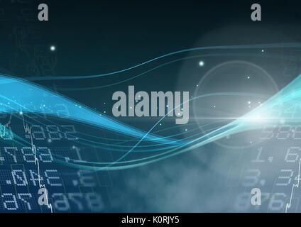 Composite numérique de transition avec les figures abstraites Banque D'Images