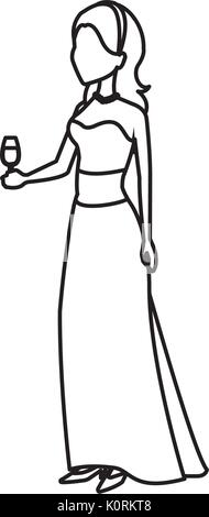 Mariée de mariage toast de mariage qui de droit Illustration de Vecteur