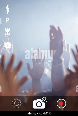 Appareil photo numérique composite d'interface de l'application Téléphone Banque D'Images