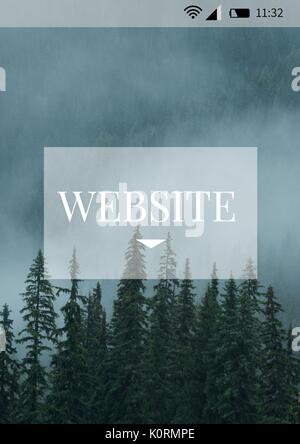 Site Web de l'interface téléphone Banque D'Images