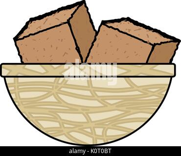 Cubes de sol isolé Illustration de Vecteur