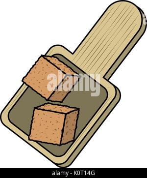 Cubes de sol isolé Illustration de Vecteur