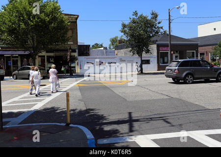 Rue Main Sag Harbor Long Island New York Banque D'Images