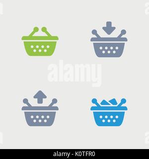 Un ensemble de 4 un pixel-perfect icônes conçu sur une grille de 32x32 pixels. Illustration de Vecteur