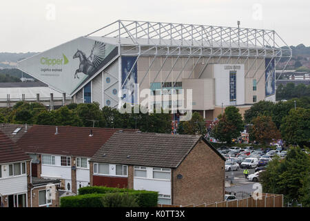 Une vue générale de l'Elland Road avant le deuxième tour de la Coupe du buffle entre Leeds United et comté de Newport à Elland Road le 22 août 2017 à Leeds, Angleterre. Credit : PHC Images/Alamy Live News Banque D'Images