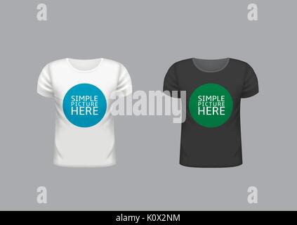 T-shirt modèle de conception Illustration de Vecteur