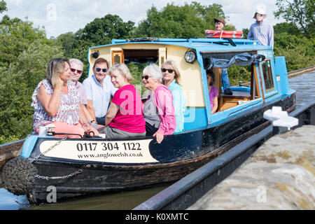 Le passage sur l'Aqueduc Edstone Stratford sur Avon Canal Warwickshire, Angleterre, RU Banque D'Images