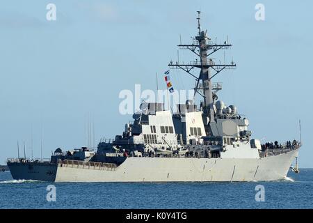 DDG-70 USS HOPPER, classe Arleigh Burke destroyer lance-missiles de la Marine américaine Banque D'Images