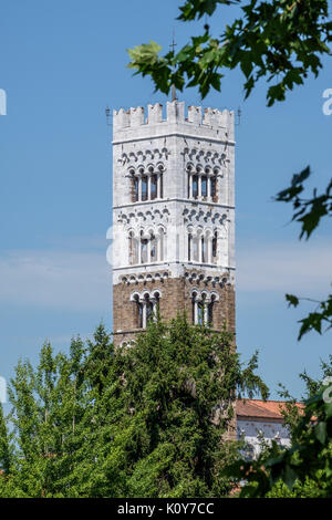 Basilique San Frediano, Lucca, Toscane, Italie Banque D'Images