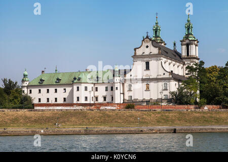 Sur le Rocher de l'Église de Cracovie, Pologne. Banque D'Images