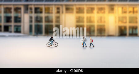 L'hiver, Reykjavik, Islande congelés Étang Banque D'Images