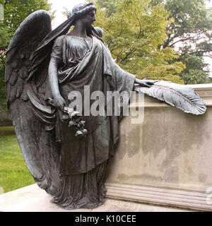 Ange sur James Martinus Schoonmaker, monument Cimetière Homewood, Pittsburgh Banque D'Images