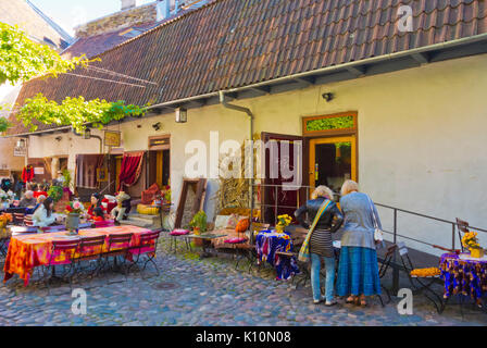 Meistrite Hoov, Master's Courtyard, vieille ville, Tallinn, Estonie Banque D'Images