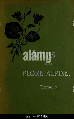 Atlas de la flore alpine BHL10388625 Banque D'Images
