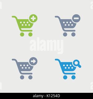 Un ensemble de 4 un pixel-perfect icônes conçu sur une grille de 32x32 pixels. Illustration de Vecteur