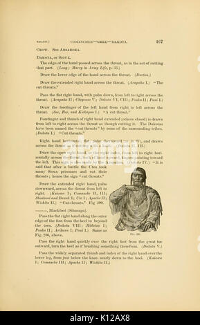 Rapport annuel du Bureau d'ethnologie à la secrétaire de la Smithsonian Institution (page 467) BHL26500053 Banque D'Images