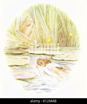 Une histoire de Beatrix Potter Jeremy Fisher Illustration de la page 31 Banque D'Images