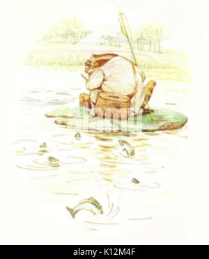 Une histoire de Beatrix Potter Jeremy Fisher l'illustration de la page 39 Banque D'Images