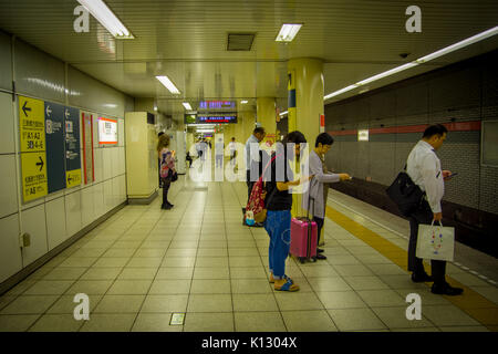 TOKYO, JAPON -28 juin 2017 : Japan Railways. C'est très pratique pour les visiteurs de voyager à travers le Japon situé dans Tokyio Banque D'Images