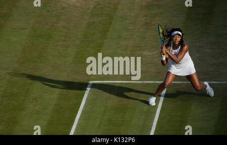 Naomi Osaka du Japon au Ladies' Singles - tournoi de Wimbledon 2017 Banque D'Images