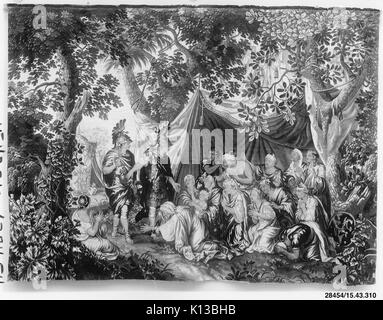 Alexandre et la famille de Darius à partir d'un ensemble de l'histoire d'Alexandre a rencontré 28454 Banque D'Images