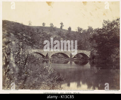 Sur le pont d'Antietam, Sharpsburg et Boonsboro Turnpike, n° 1, septembre 1862 RENCONTRÉ DP116710 Banque D'Images