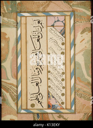 Album de calligraphies dont la poésie et les traditions prophétiques (Hadiths) rencontré ISL127 Banque D'Images