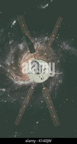 L'Agence spatiale européenne d'Automated Transfer Vehicle-4 s'approche de la Station spatiale internationale. Banque D'Images