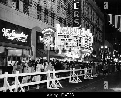 Nuit et jour 1946 Warner Bros film s'ouvre sur Broadway Banque D'Images