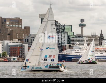 Départ de la Clipper Round the World Race 2017 Banque D'Images