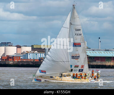 Départ de la Clipper Round the World Race 2017 Banque D'Images