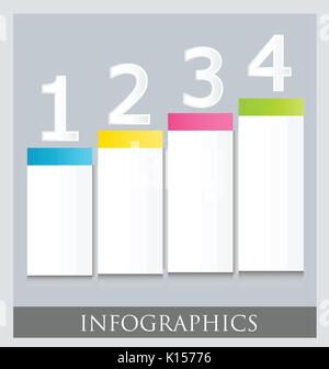 Modèle de conception moderne coloré infographique vector illustration Illustration de Vecteur
